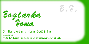 boglarka homa business card